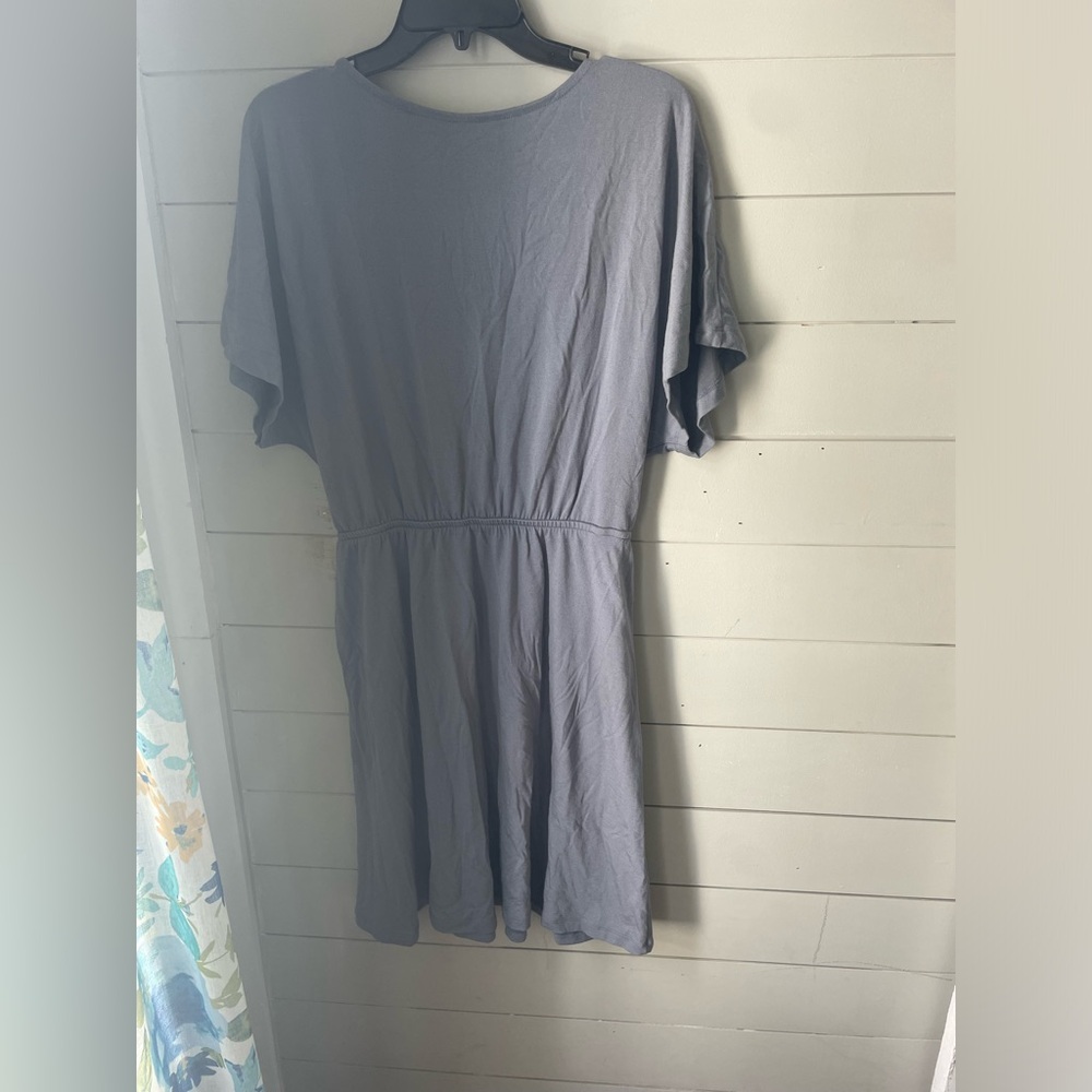 Wool& Wooland Blue/Grey Brooklyn Wrap Dress, Size Small